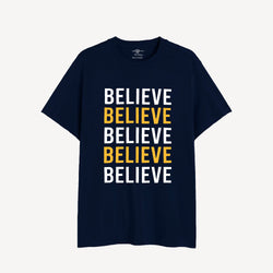 BELIEVE GRAPHIC TEE - 02 Blue Stone