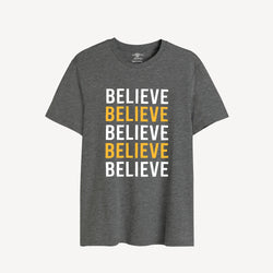 BELIEVE GRAPHIC TEE - 04 Blue Stone