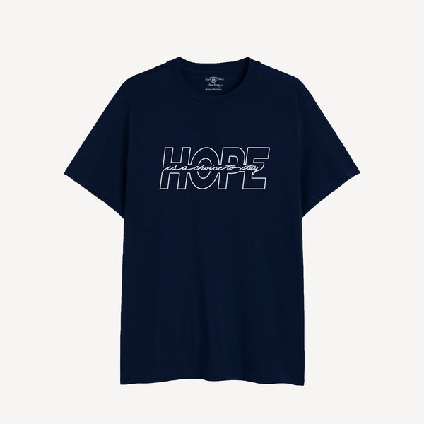 Hope GRAPHIC TEE - 01 Blue Stone