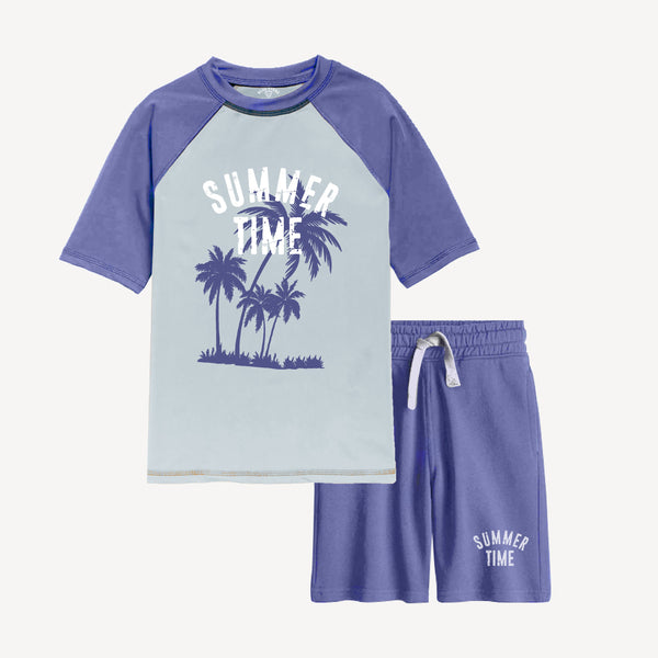 Boys Summer Time Set Blue Stone