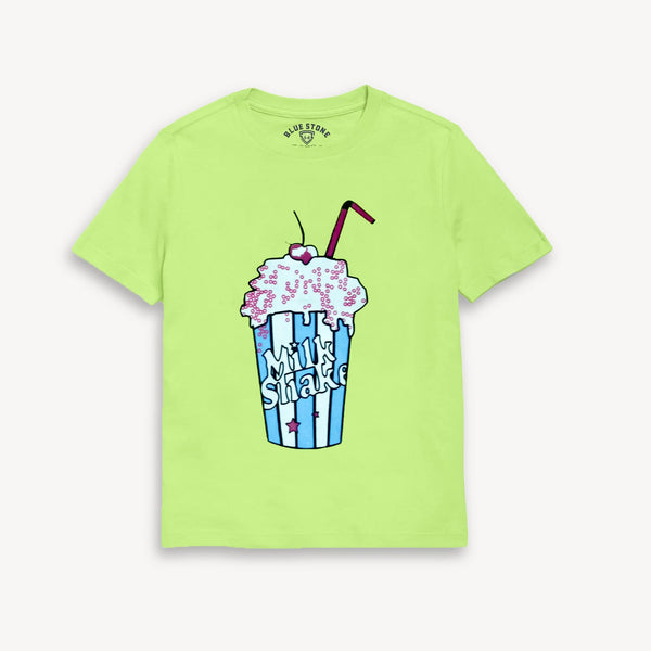 Milk Shake Graphic Tee Blue Stone