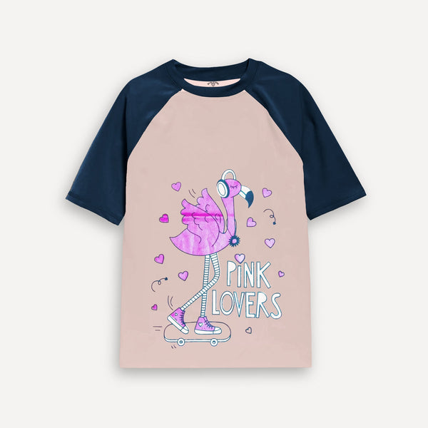 Pink Lovers Graphic Tee Blue Stone