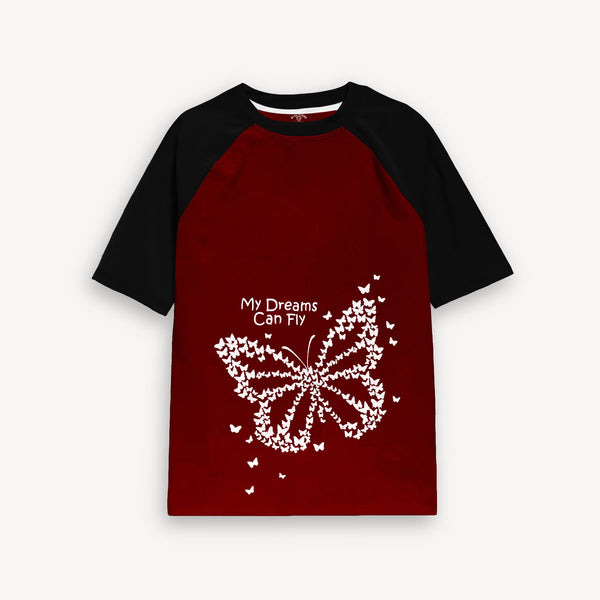 My Dream Can Fly Graphic Tee Blue Stone