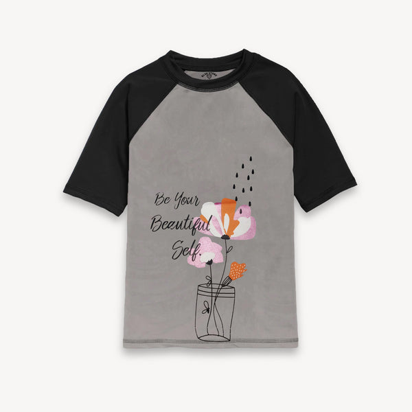 Be Your Beautiful Self Graphic Tee Blue Stone