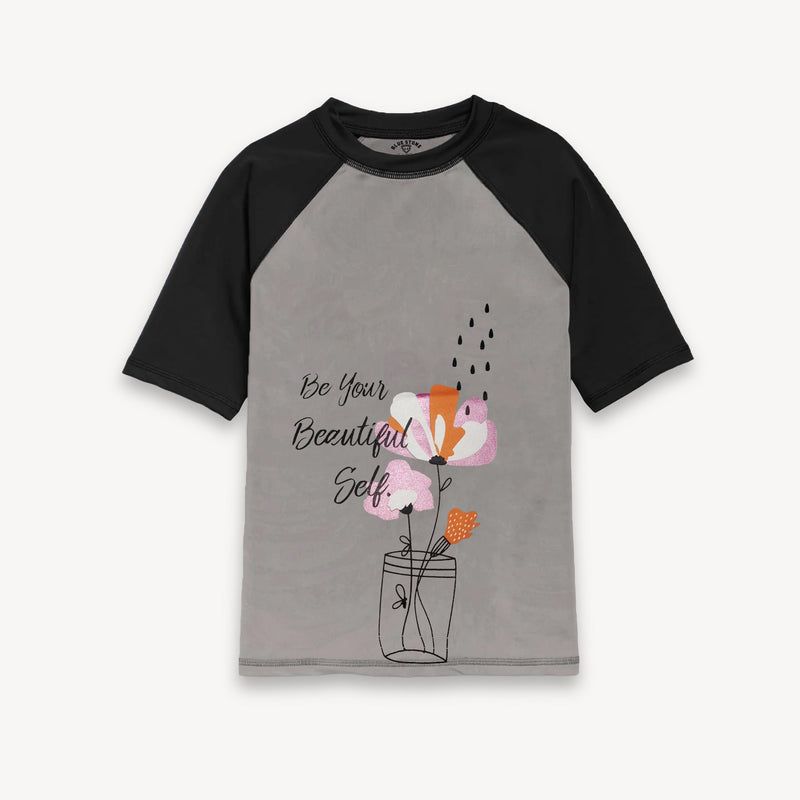 Be Your Beautiful Self Graphic Tee Blue Stone