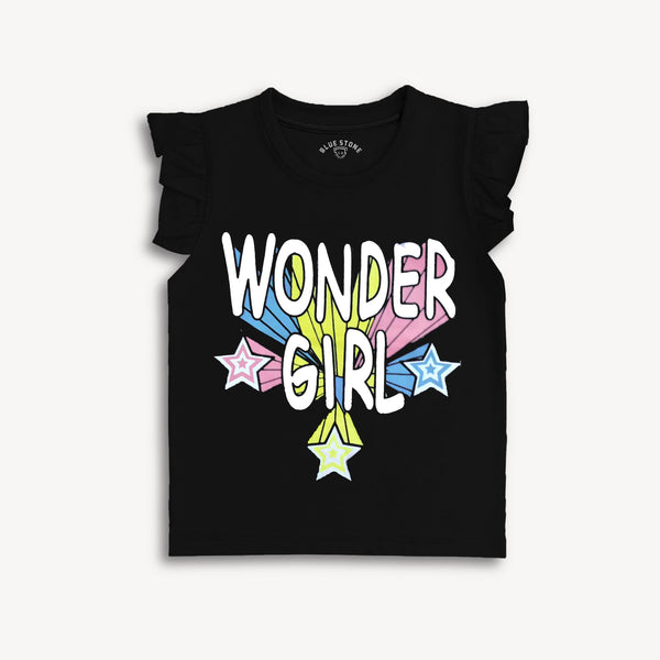 Wonder Girl Graphic Tee Blue Stone