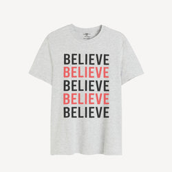 BELIEVE GRAFHIC TEE Blue Stone