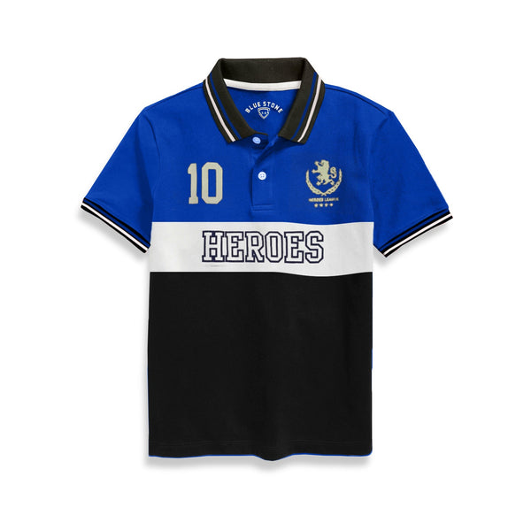 Boys Polo Blue Stone