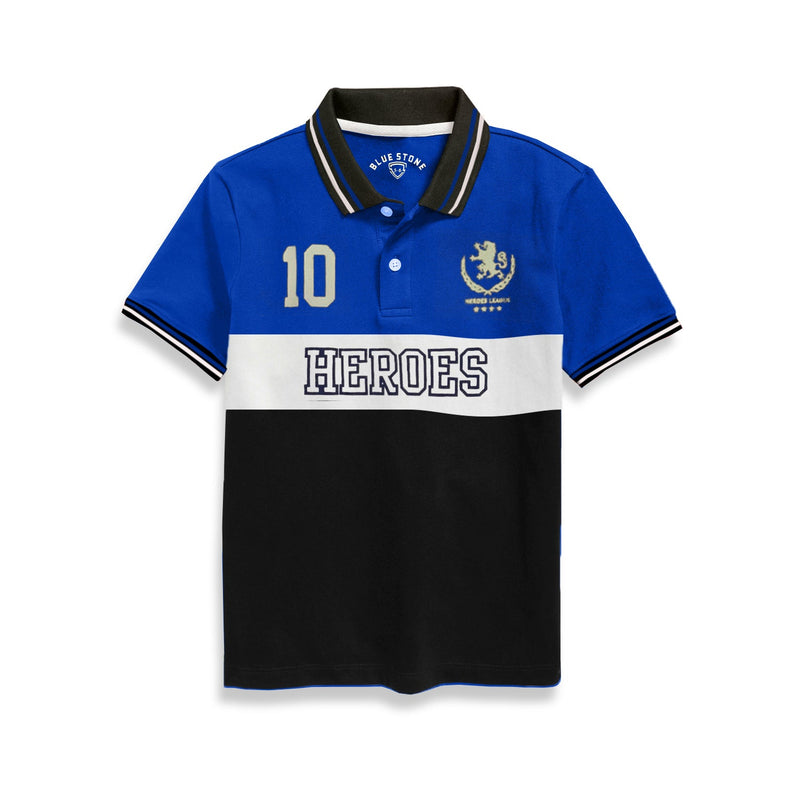 Boys Polo Blue Stone