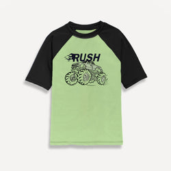 Raglan Graphic Tee Blue Stone