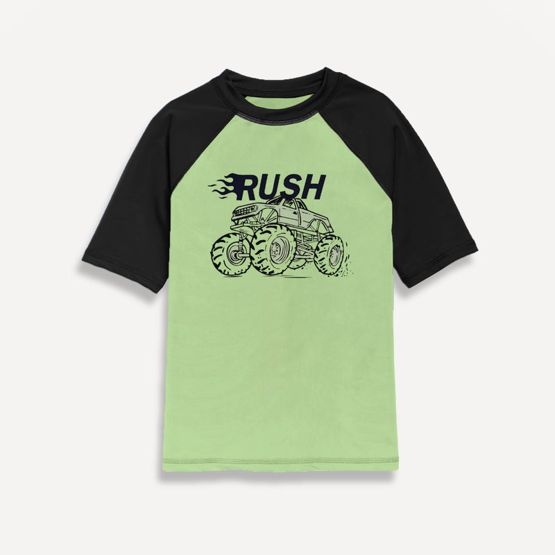 Raglan Graphic Tee Blue Stone