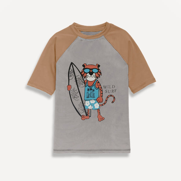 Raglan Graphic Tee Blue Stone