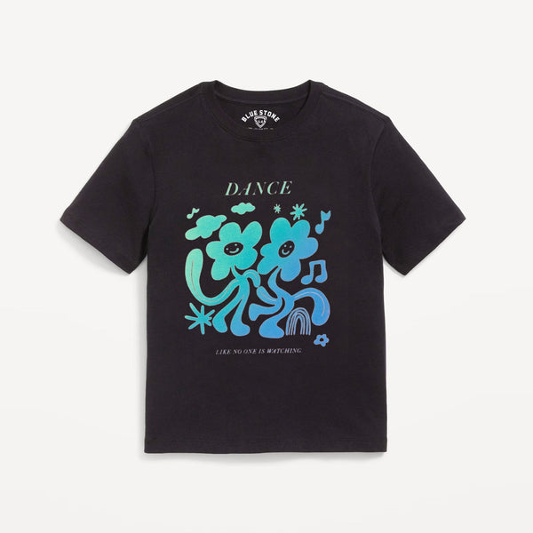 Dance Graphic Tee Blue Stone