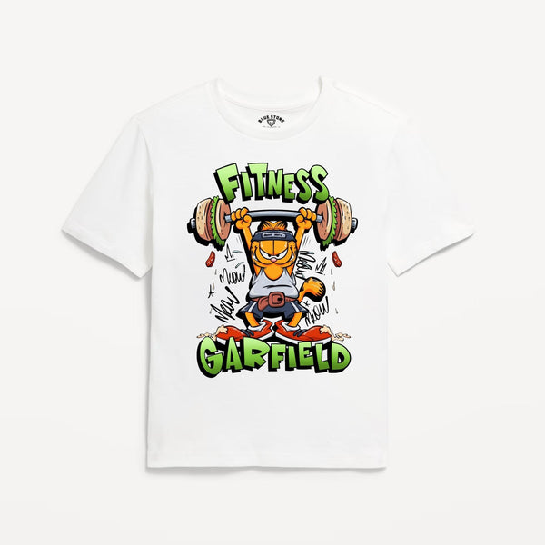 Fitness Garfield Graphic Tee Blue Stone