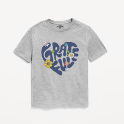 Greatful Graphic Tee Blue Stone