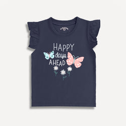 Graphic Tee Blue Stone