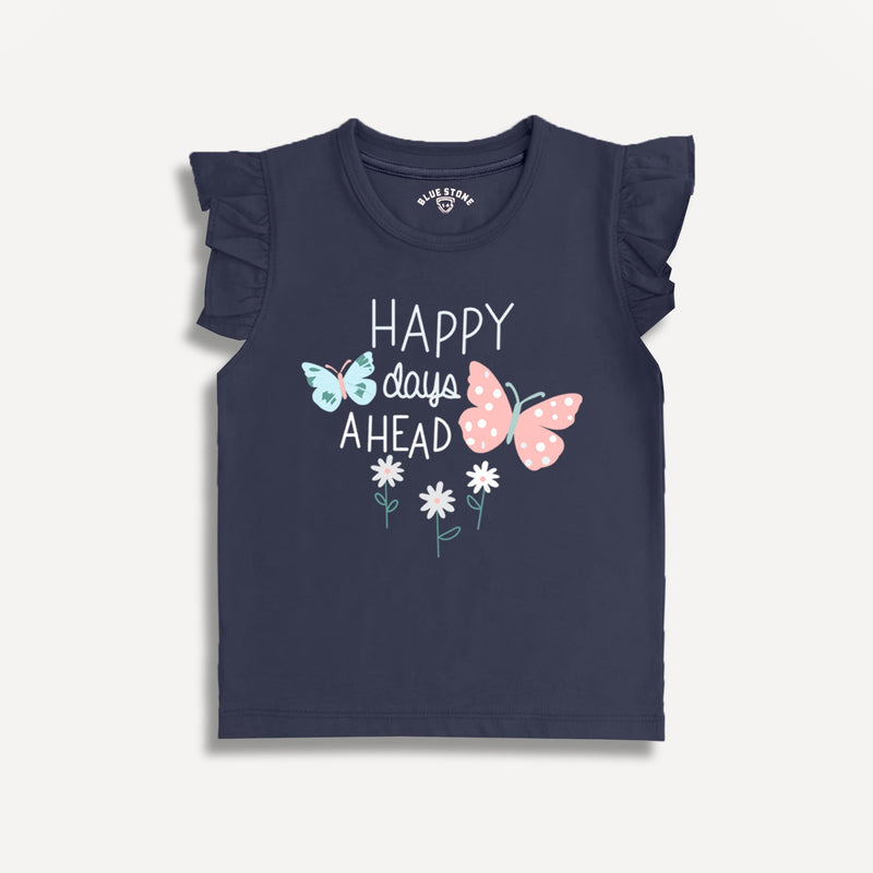 Graphic Tee Blue Stone