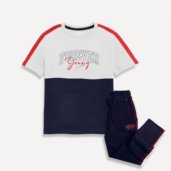 Boys Co-ord Suit Blue Stone