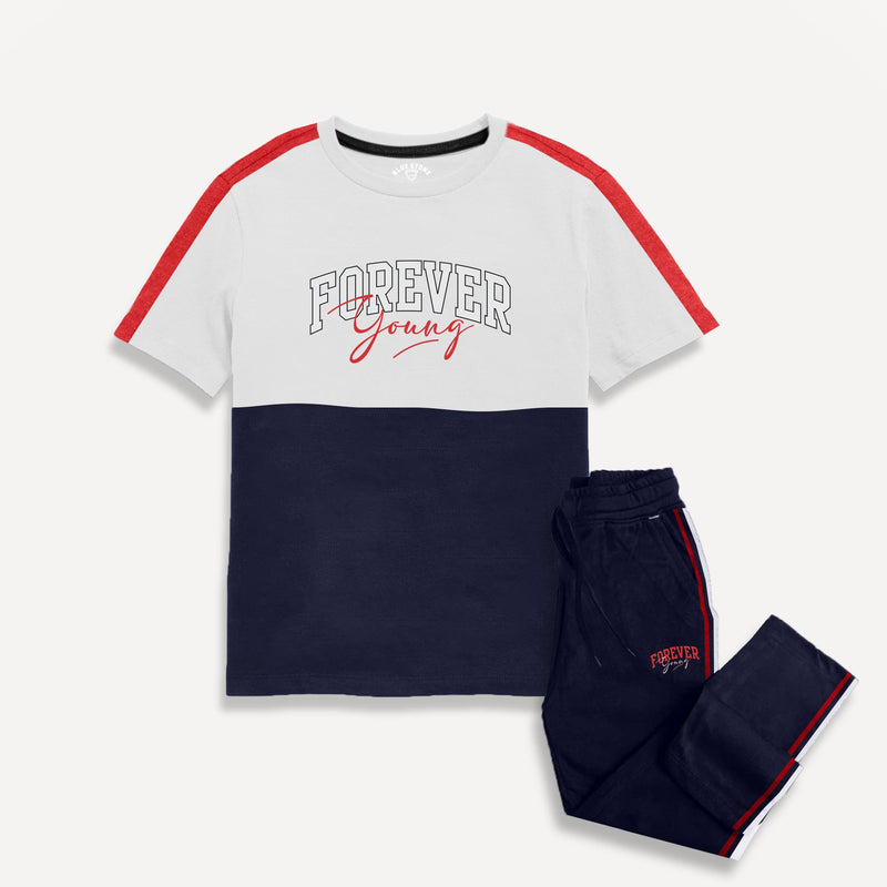 Boys Co-ord Suit Blue Stone