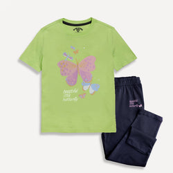 Girls Co-Ord Suit Blue Stone