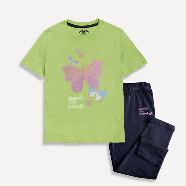 Girls Co-Ord Suit Blue Stone