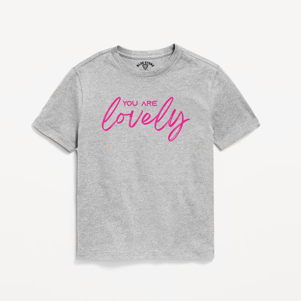 Lovely Graphic Tee Blue Stone