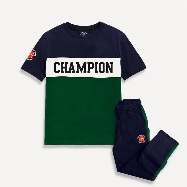 Boys Co-Ord Suit Blue Stone