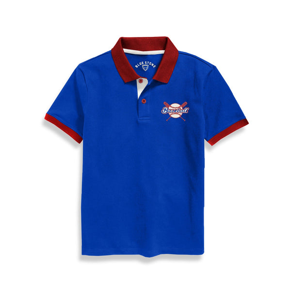 Boys Polo Blue Stone