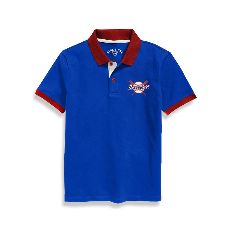 Boys Polo Blue Stone