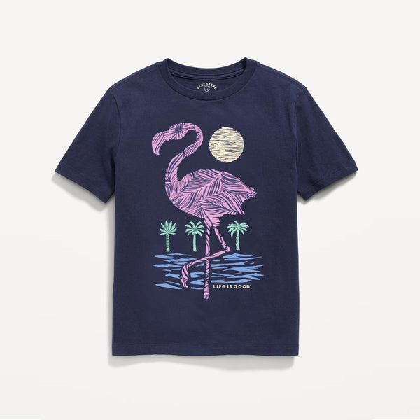 Life is Good Graphic Tee Blue Stone