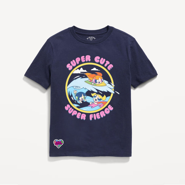 Power Girls Graphic Tee Blue Stone
