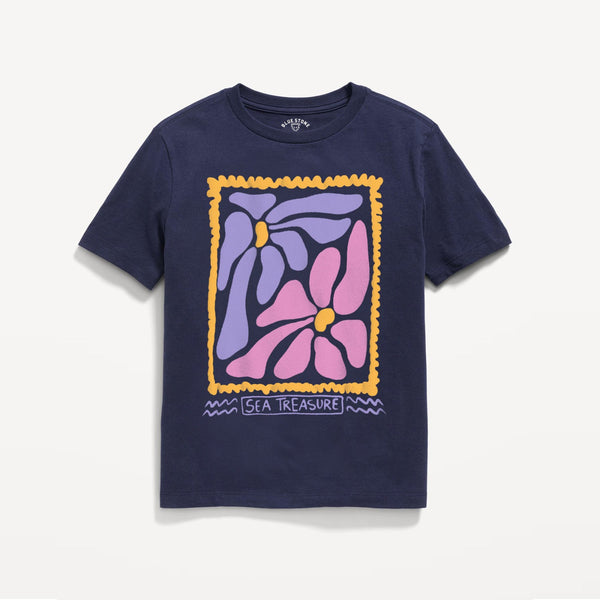 Sea Treasure Graphic Tee Blue Stone