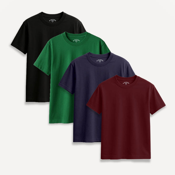 Mens T Shirt Set Blue Stone