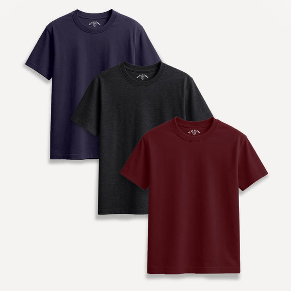 Mens T Shirt Set Blue Stone