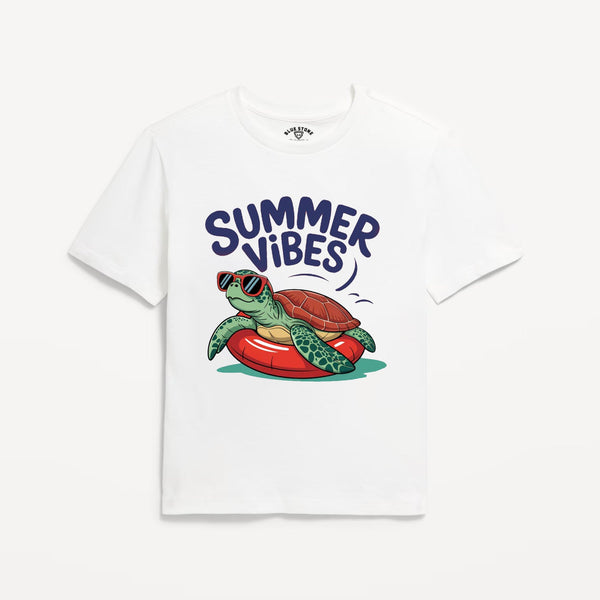 Summer Vibes Graphic Tee Blue Stone