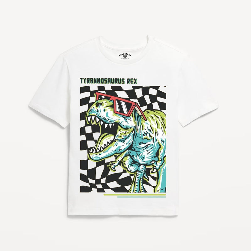 T Rex Graphic Tee Blue Stone