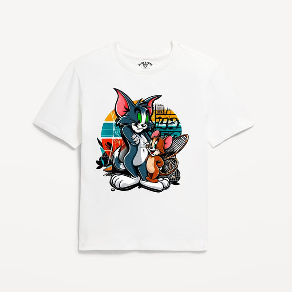 Tom And Jerry Graphic Tee Blue Stone