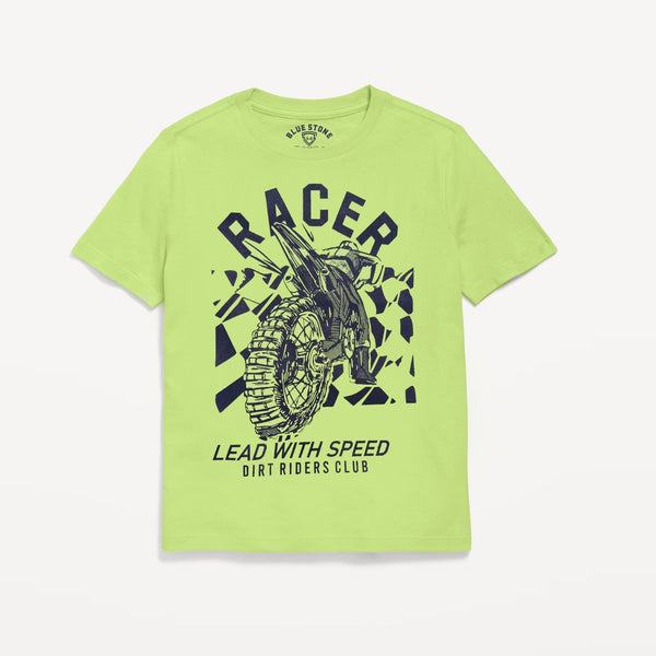Racer Graphic Tee Blue Stone