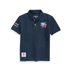 Boys Polo Blue Stone