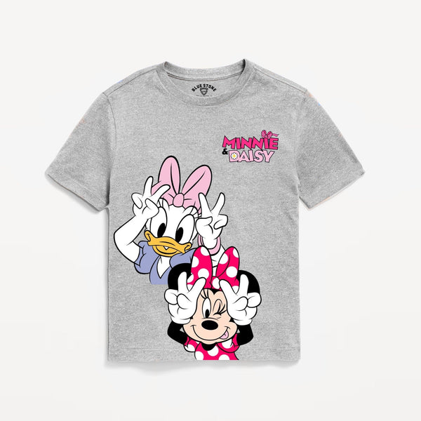 Minnie Daisy Graphic Tee Blue Stone