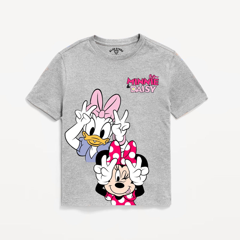 Minnie Daisy Graphic Tee Blue Stone