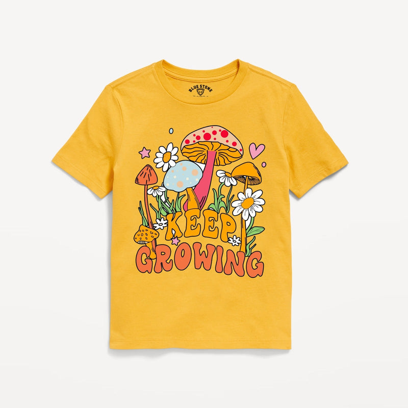 Keep Growing  Graphic Tee Blue Stone