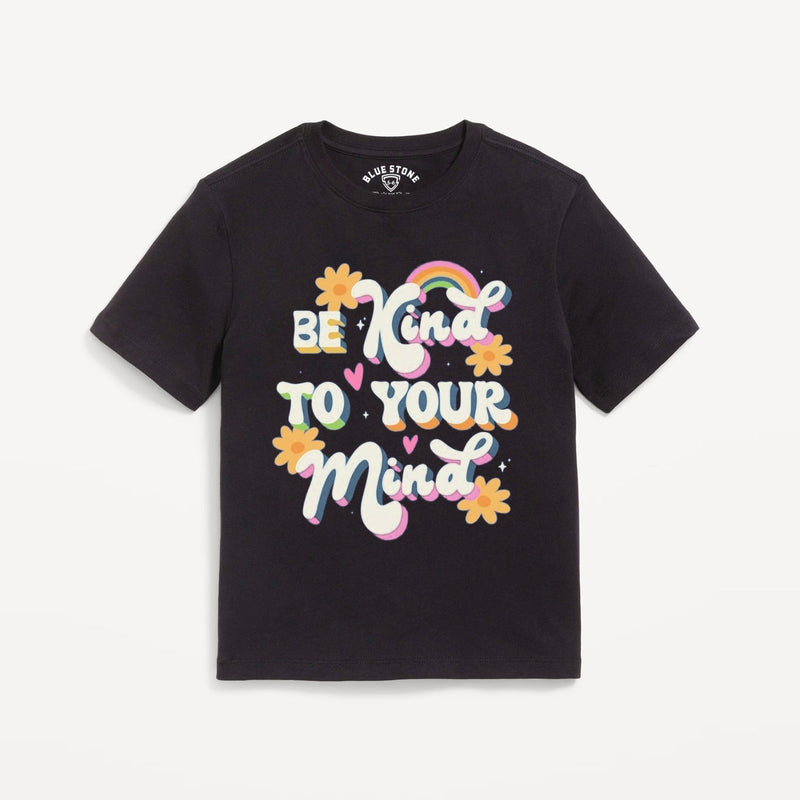 Be Kind To Your Mind Graphic Tee Blue Stone