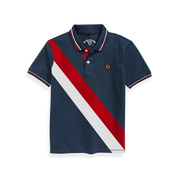Boys Polo Blue Stone