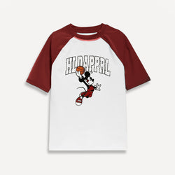 Raglan Graphic Tee Blue Stone