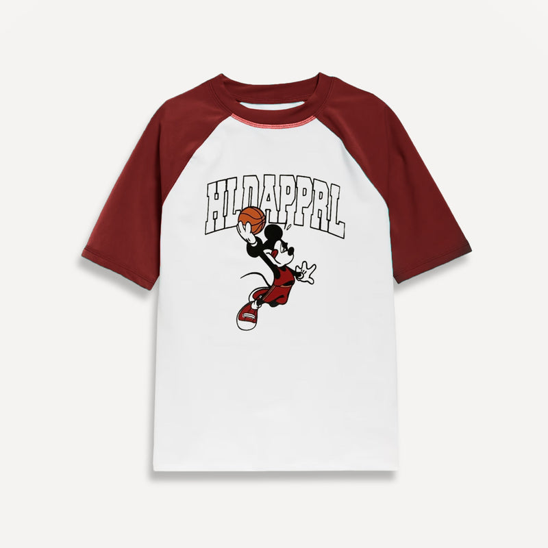 Raglan Graphic Tee Blue Stone
