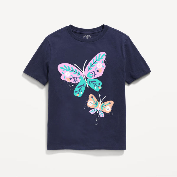 Butterfly's Graphic Tee Blue Stone