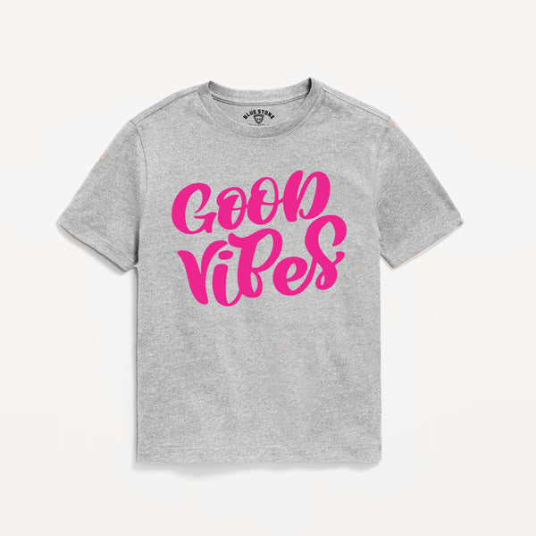 Good Vibes Graphic Tee Blue Stone