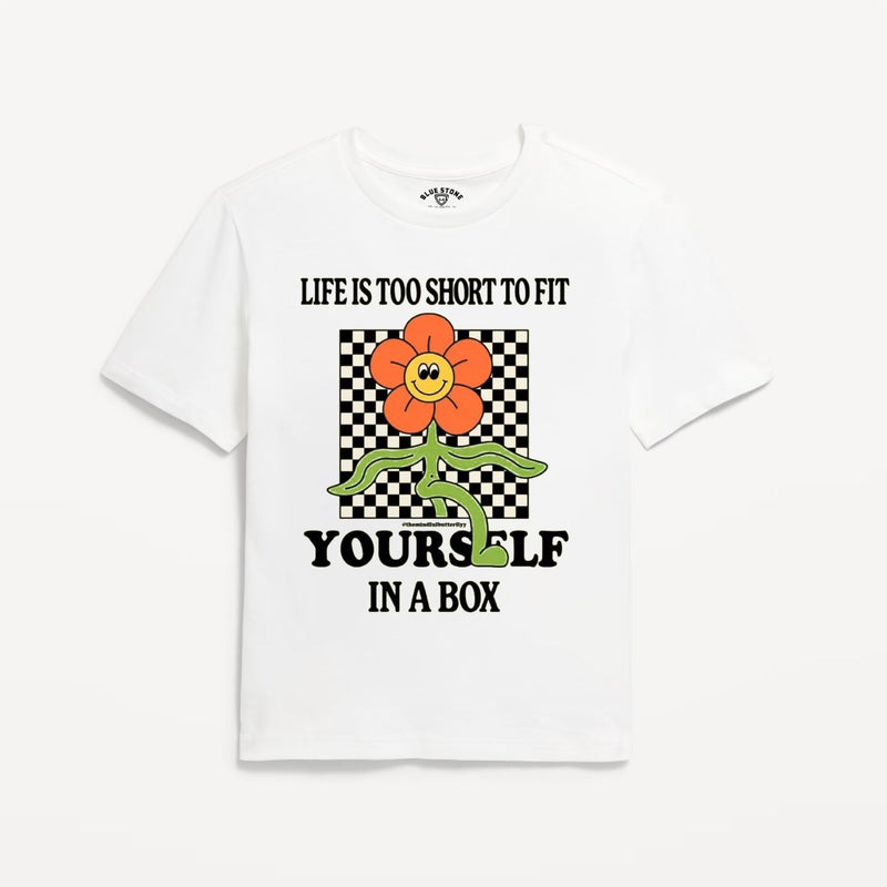Don't Put Yourself in a Box Graphic Tee Blue Stone
