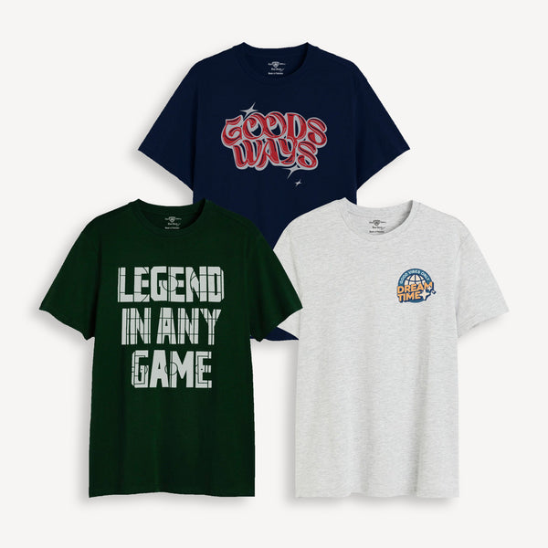 Pack of Tees - 02 Blue Stone